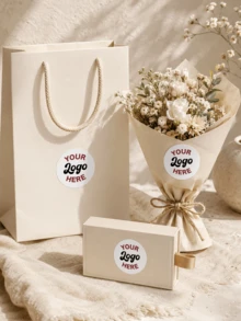 Custom Logo Stickers, Upload Image Round Labels, Personalized Business Packaging Stickers, Thank You Labels, Wedding Party Favors, Birthday Gifts, Event Decor, Product Labels, Small Shop Supplies, Handmade Brand Seals, Bottle Box Bag Labels - Vinyl - View 7