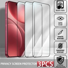 3 piezas Protector de pantalla de vidrio templado de pantalla completa para teléfonos de la serie - transparente - Ver 87