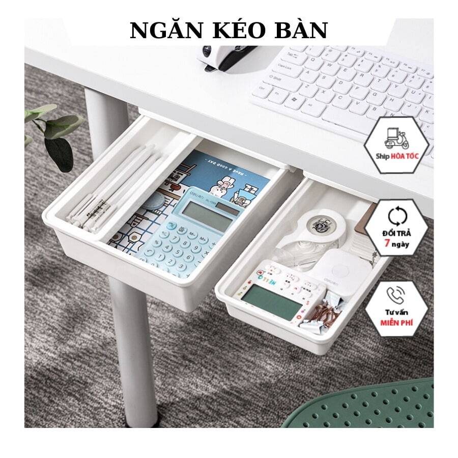 Under Desk Drawer, No Drilling Required, Hidden Storage Box, Suitable For Office And Student Desks, Can Hang Stationery And Miscellaneous Items ﻿