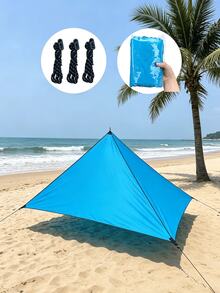 Toldo triangular extra grande para exteriores, protección UV, azul, verde, naranja, toldo grande para patio, jardín y balcón, marco resistente; fácil de instalar - adecuado para uso comercial y residencial - Multicolor - Ver 14