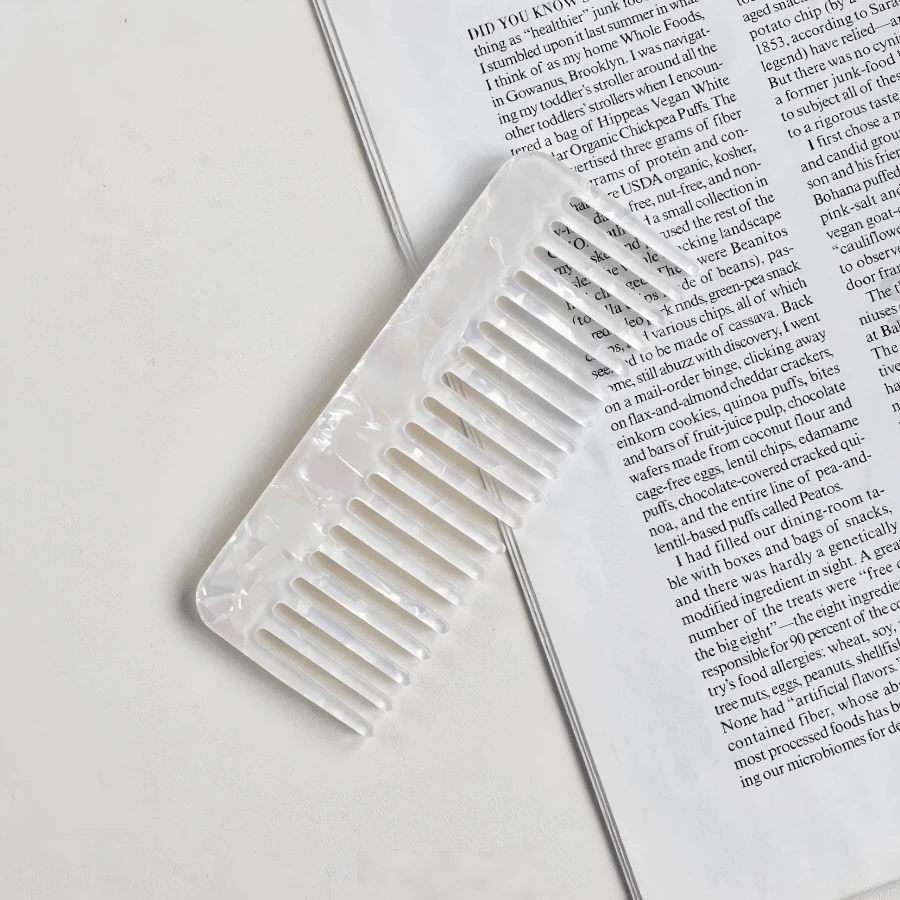 1/3/6 chiếc lược gỡ rối răng rộng cầm tay màu đuôi nàng tiên cá chất liệu acetate