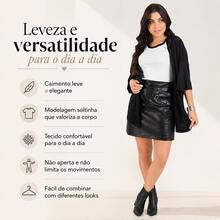 Women's Kimono Cardigan With 3/4 Sleeves, Loose Fit, Versatile, Lightweight, Premium Casual Beach Cover-Up - 黑色 - 查看 2