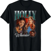 Stranger ThingsD Holly Homage T-Shirt - Black - View 1
