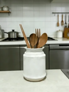 1pc Utensil Holder, Japanese Style, Black Storage Bottle, Utensil Storage Can Chopstick Holder Chopstick Cage, Home Kitchen - Multicolor - View 5