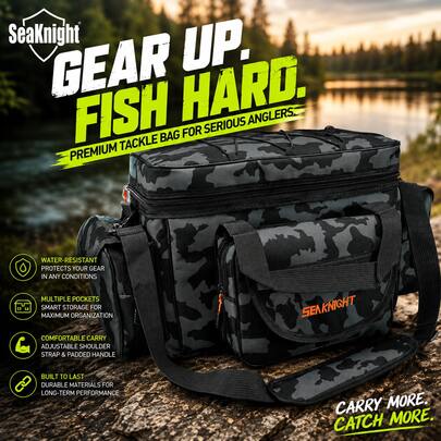 SeaKnight Fishing Bag SK003 Single Shoulder Sea Fishing Tackle Bags 50CM*28CM*27CM