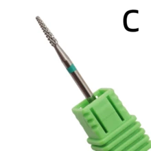 Easy Nail 1個碳化釘鑽頭用於去除角質，鎢鋼美甲鑽頭，2.35mm 軸心美甲電鑽頭 - 彩色 - 查看 11
