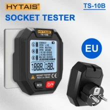 HYTAIS Digital Outlet Tester, GFCI RCD Socket Detector, Voltage Display, Universal US/EU/UK Plug, Tests Live/Neutral/Ground Wiring, 60-250V AC, Home And Office Electrical Safety Inspection Tool - Multicolor - View 9
