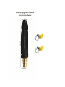 Pistola de agua de alta presión para lavado de autos, pistola de agua de alta presión para uso doméstico, adecuada para regar plantas y verduras, con manguera suave y boquilla con potente refuerzo - Conjuntos - Ver 11
