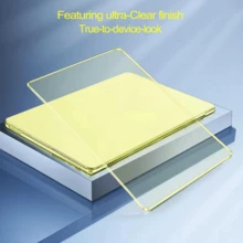 Crystal Clear Pale Yellow Protective Case, Suitable For MacBook Neo, Cute Slim Fit Anti-Fingerprint Protective Cover, Suitable For Easter, Spring, Summer - View 3