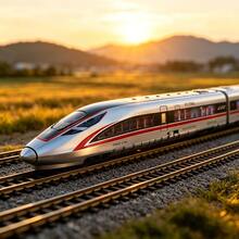 1件磁吸連接高速鐵路玩具模型，合金材質，附磁吸連接車廂，慣性助推，高速鐵路模型玩具，適合兒童遊戲 / 火車愛好者收藏 / 生日禮物 / 節日慶祝 - 彩色 - 查看 2