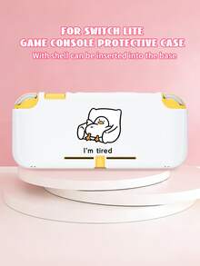 1个可爱沙发鸭图案保护套，适用于Switch 2 (2025)游戏机，兼容Switch NS/Switch OLED/Switch Lite，TPU软壳，通用保护套，Switch手柄保护套，Switch游戏配件，通用收纳袋，防摔、防滑、防刮，时尚美观，是送给家人和朋友的最佳礼物 - 查看 17