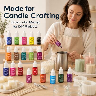 Premium Colorful Liquid Soap Dye, Vibrant Colors, Suitable For Soap Making, Tie-Dye, Candles And DIY Handicrafts, Holiday Party Decorations