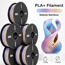 PLA+ 3D Printer Filament 1.75mm, 1.25KG Multicolor Rainbow PLA Plus FDM Filament, Smooth Printing, Helps Reduce Tangling, Low Warping, For Most FDM 3D Printers, Models, Prototypes, Desk Decor & DIY Projects - View 18