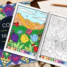 Color By Numbers Mandala Coloring Book For Adults And Teens, An Engaging Adult Version Of A Mandala Number Coloring Book, Designed Specifically For Relaxation And Unwinding. It's The Perfect Holiday Or Birthday Gift For Yourself Or A Friend - Multicolor - View 8
