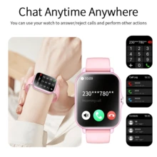 HOT New Smart Watch, Suitable For Teens And Children, Features Wireless, Pedometer, Calorie, Multiple Sports Modes, Message And Call Notifications, Compatible With Android/IOS Systems, Perfect Gift For Kids! - View 2