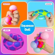 NeeDoh Schylling 啫喱 Nee Doh 壓力緩解球 - 給兒童和成人的絕佳壓力緩解禮物 Nee Doh - 彩色 - 查看 7