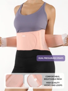VBOSI 1pc Adjustable Lightweight Breathable Waist Belt, Provides Lower Back Support, Unisex - Multicolor - View 6