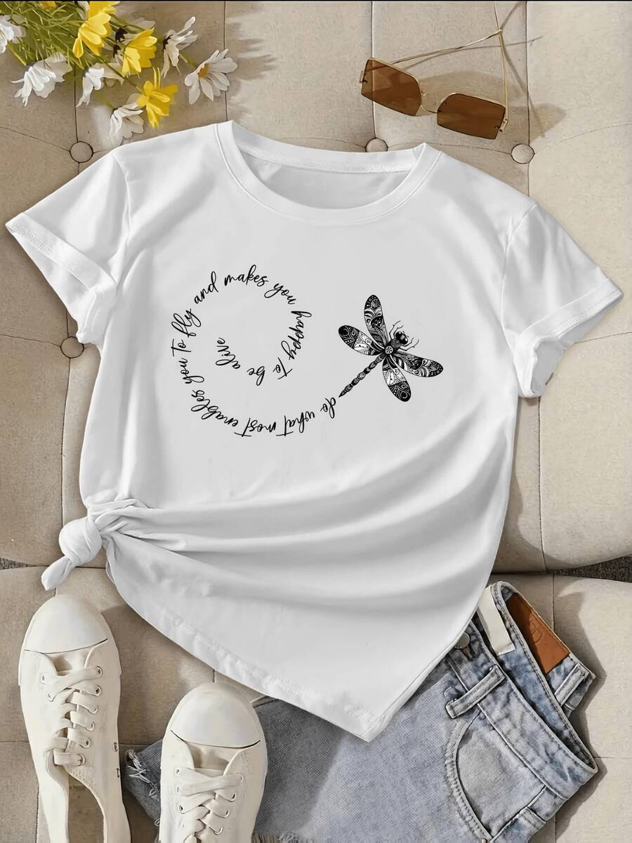 Mariposas multicolores que emergen de la silueta de un rostro femenino simbolizan libertad creatividad y conexión con la naturaleza camiseta - Blanco - Ver 1