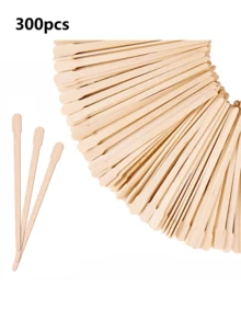 100/300/500/200/10/1 chiếc Que gỗ wax lông, 8.8cm, phù hợp cho lông mày, môi, tẩy lông mũi, que wax dùng một lần, sản phẩm và phụ kiện chăm sóc tóc, thiết yếu cho tiệm tóc, làm đẹp, du lịch - Màu be - Xem 9