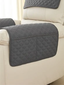 1pc Sofa Armrest Organizer With Pocket, Space-Saving Armrest Storage For Living Room Essentials, Books, Remote Controls - 1 Piece With Double Pockets - View 16