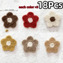 6/12/18Pcs Floral Applique Patches, Suitable For Clothing, Hats, Shoes, Crafts, Sewing Supplies, Fabric Patches, Headwear, Embroidery Flower Pieces, DIY Clothing, Shoes, Hats Accessories - Multicolor - View 20