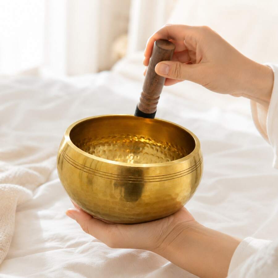 1個大號6英吋頌缽,正念舒壓、聲音療癒、水療、音樂、瑜伽與冥想靈魂伴侶 - 其他 - 查看 1