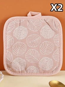 4/2pcs 17x17cm Home Kitchen Essential, Suitable For Kitchen Heat-Resistant Multi-Function Pot Holder, Coaster, Dining Mug Mat, Perfect Gift - Multicolor - View 14