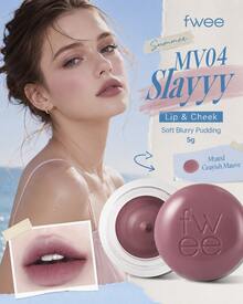 Fwee 1pc 5g Mauve Brown Blurry Pudding Pot, Soft Matte Lip And Cheek Cream Blush For Women Moody Makeup Face Makeup - #MV04 Slayyy - View 1