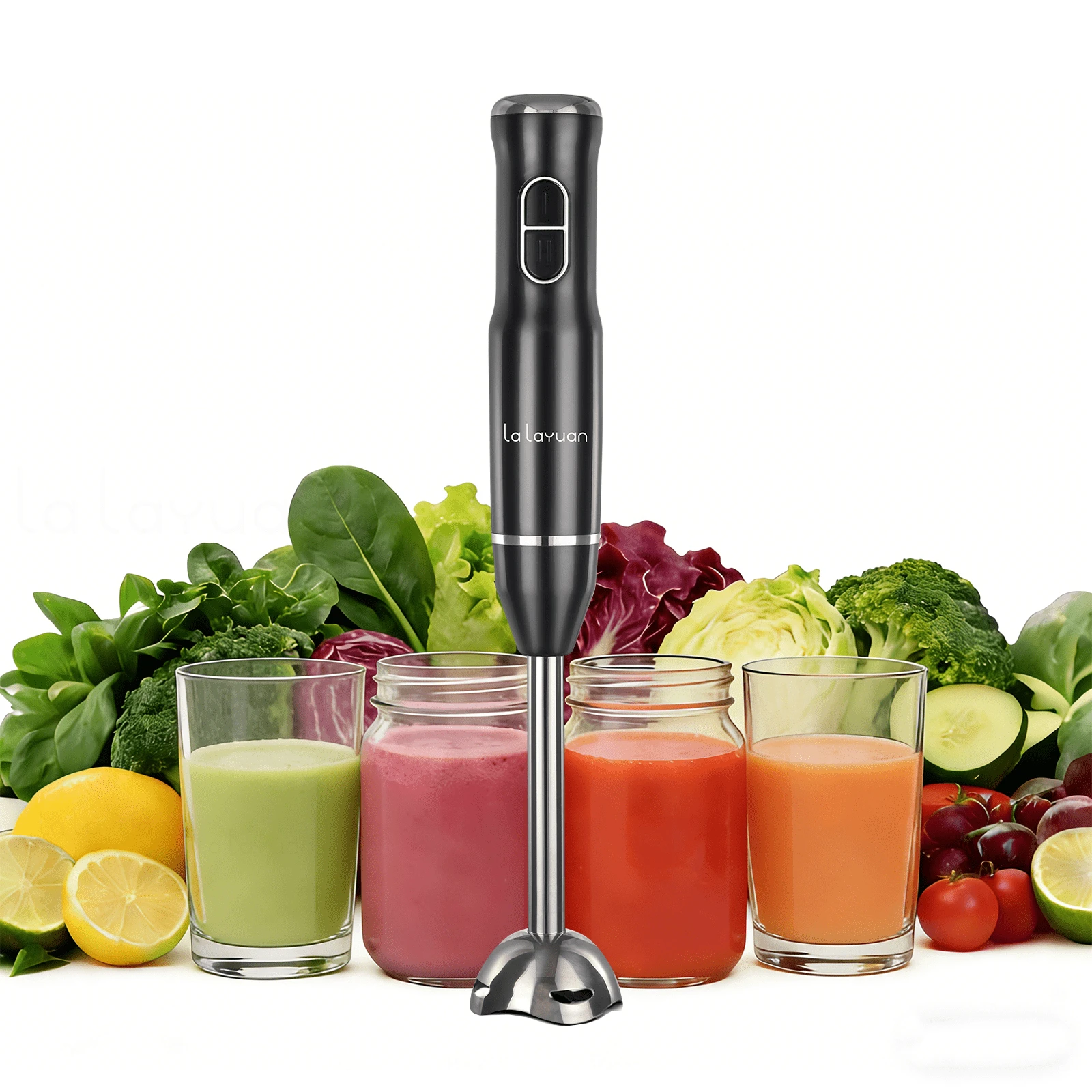 Lalayuan 110v Household Kitchen Multi-Functional 400w 2-Speed Food Processor Blender With Stainless Steel Shaft & 2-Leaf Blades - US A Type Plug(110-127V) - View 1