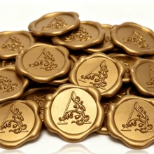 25 PCS 3D Embossed Initial Wax Seal Stickers, Floral Letters, Self-Adhesive Envelope Seal Stickers, Perfect For Wedding Invitations, Christmas, Gift Wrapping - 3D Floral Letters - View 5
