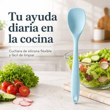 Silicone Salad Spoon, Flexible And Durable, Easy To Clean For Kitchen - View 5