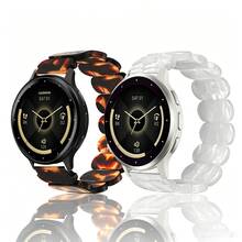 18mm 20mm 22mm 彈性樹脂手錶錶帶，相容於 Galaxy Watch7 6 5 4 40mm 44mm/6 Classic/4 Classic 43mm 47mm，智慧手錶替換錶帶手鍊，相容於 Watch/ Watch/ Watch/ Watch，精緻女性手錶配件 - 18mm - 查看 2