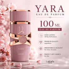 Lattafa لطافة يارا إكسير عطر نسائي 100 مل طويل الأمد برائحة حلوة فاكهية زهرية فانيليا - حلو - مشاهدة 4