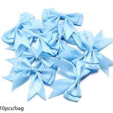 10pcs/Pack Double Layer Polyester Ribbon Bows, Ins Style Hair Accessories, Gift Wrapping Material, Suitable For Wedding Invitations, Wreaths, DIY Crafts, Christmas Decorations, DIY Home Decor, Wedding Parties And Valentine's Day Gift Wrapping - Bow - View 21