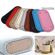 1Pc/2/3Pcs Riveted PU Basket Base, Suitable For Crochet DIY Handbags, Shoulder Bags, Crossbody Bags - Round Bottom With Holes, Easy To Weave - No Lining, Solid Color, Painted Edges, Designed For Handicrafts, No Closure Accessories. - Multicolor - View 12
