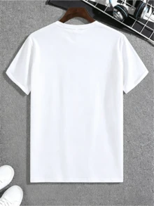 Men's Manfinity NXTstreet Palm Tree Print Casual Short Sleeve T-Shirt Summer - 布蘭克 - 查看 2