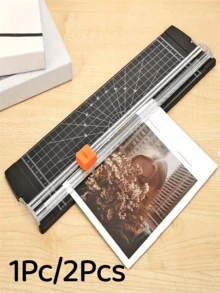 1Pc/2Pcs Portable A3/A4 Paper Cutter, Easily And Perfectly Cut Paper Every Time! (Tool Head/Outer Packaging Color Random), Back To School Essential, Thanksgiving, Birthday, Valentine's Day, Anniversary, Decorative Creative Gift, Party, Wedding, Easter, Mother's Day - Multicolor - View 12