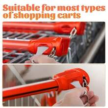 1Pc Metal Shopping Cart Token Keychain, Reusable Trolley Coin Key Ring With Cart Pattern, Universal Grocery Cart Unlock Tool, Portable & Durable, Ideal For Supermarket Shopping, Daily Errands, Travel, Gift For Shoppers, Essential Everyday Accessory - Multicolor - View 2