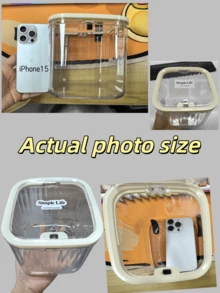 Storage Box With Transparent Pop-Up Lid - Waterproof Storage Box, Suitable For Capsules And Detergents | Can Be Used For Outdoor Camping, Bathroom, Kitchen, Bedroom, Office Supplies, Dorm Essentials, Travel Essentials, Cosmetics Storage - Multicolor - View 13