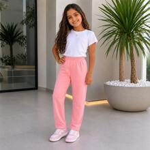 Children's Unisex Sweatpants Set, Sizes 4 To 8 Years | Thick Winter Pants For Kids - 橘色 - 查看 8