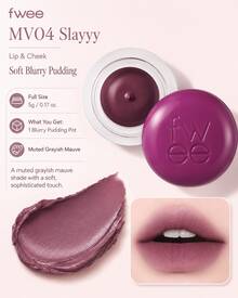Fwee 1pc 5g Mauve Brown Blurry Pudding Pot, Soft Matte Lip And Cheek Cream Blush For Women Moody Makeup Face Makeup - #MV04 Slayyy - View 10