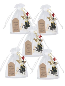 Juego de regalo de llavero para la temporada de graduación 2026, incluye tarjeta de agradecimiento y bolsa con cordón, insignia de sombrero y pergamino, llavero conmemorativo de graduación, llavero de graduación unisex, premio de juego de fiesta de graduación, pequeño regalo de fiesta de regreso a clases, decoración de mesa de fiesta de graduación, llavero de reunión de clase de graduación, pequeño regalo de clase de graduación, regalo para ella/él, regalo esencial de regreso a clases para estudiantes - Multicolor - Ver 16