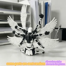 1套白色多關節武士機器人模型，賽博騎士多關節可動人偶，創意DIY組裝模型，桌面裝飾玩具，賽博龐克風格可動人偶，紓壓玩具與桌面裝飾，家居裝飾，適合14歲以上人群作為節日禮物，ABS材質，聖誕節與萬聖節理想禮物，父親節禮物，節日禮物，節日裝飾，聖誕裝飾，營造節日氛圍，裝飾展示，創意設計，耐用，大結構，組裝套件，收藏展示，遊戲玩家 - 彩色 - 查看 11