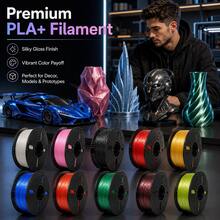 Silk PLA+ 3D Printer Filament 1.75mm, 1236g Large Spool, Glossy Silk Finish PLA Plus Filament, Smooth Feeding, Neatly Wound, Low Warping, Compatible With Most FDM 3D Printers For Models, Prototypes, DIY Projects & Desk Decor - View 8