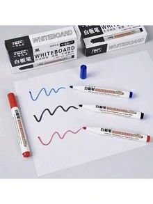 10/20支可擦拭白板筆，大容量，教師使用，黑板繪圖，黑色，易擦拭，開學季 - 彩色 - 查看 3