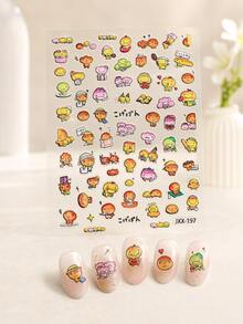 1pc Kogepan Sticker, Design Waterproof Nail Sticker DIY Nail Decor For Phone Case, Tablet Case And More - Multicolor - View 2