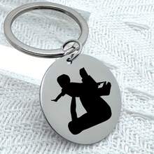 Stainless Steel Pendant Keychain, Multiple Styles Available, Creative Father's Day Gift, Also Compatible With Different Pet Collar Styles As Collar Accessories, Create Personalized Tags - Multicolor - View 4