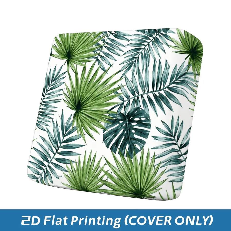 1pc/2pcs/6pcs/8pcs Set Tropical Palm Leaf Digital Print Outdoor Sofa Cover (Cover Only, Sofa Not Included) Protects Sofa Furniture Home Decor Machine Washable Patio Cushion Cover With Elastic Band Closure, Outdoor Sofa Cushion Cover, Patio Sofa Cover, Patio Furniture Cover, Living Room Furniture Protector, Suitable For Garden, Park, Indoor And Outdoor Sofa Cushions, Sectional Sofa And Armchair - Multicolor - View 1