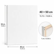 15pcs Mini Stretched Canvas, Size 3"X3", White, Brand New Unused, Suitable For Painting And Crafts, Great For Beginners And Art Projects, Canvas Material, Craft Supplies, Minimalist Design, Smooth Texture - Multicolor - View 15