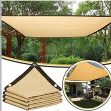High-Density Breathable Multi-Functional Outdoor Snow Protection Net, With High-Density UV Resistance, Snow Protection, And Frost Protection Functions, Suitable For Patios, Picnics, Carports, Gardens, Balconies, Gazebos, Beaches, Courtyards And Rooftops, Easy Installation, Reinforced Four Corners, Durable Edges. - Beige - View 7